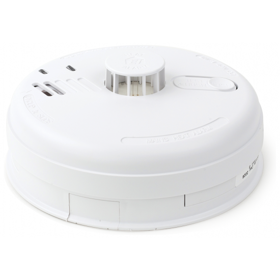 Heat Alarm. 230V with Alkaline Battery Back-up. Easi-fit base