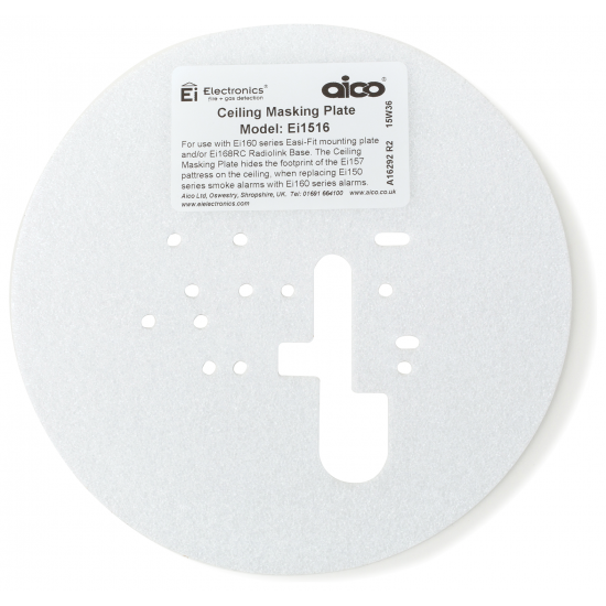 Masking plate for changing from 150 Series alarms to 3000 Series Alarms