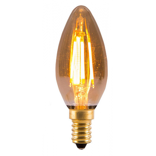 BELL 4W LED Vintage Candle - E14, Amber, 2000K