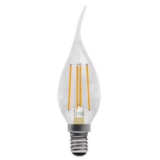 BELL Candle E14 4W 470lm 2700K Flared Clear Dim
