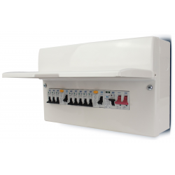 BG 8way Dual RCD SPD c/w 8MCB's