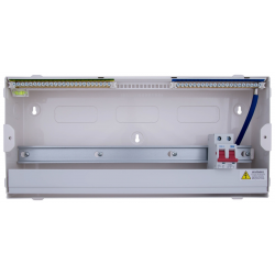 14 Way with 100A Main Switch,2 x 63A RCD + SPD