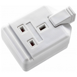 Masterplug 13A Rewireable Single Trailing Socket White