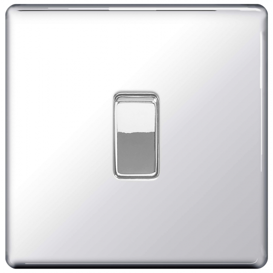 BG Pol/Chr Screwless Int Switch