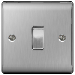Nexus Metal Brushed Steel Intermediate Switch