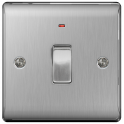 BG Nexus Brushed Steel 1G 20A DP