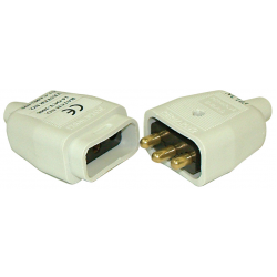 10A 3 Pin HD Connector White