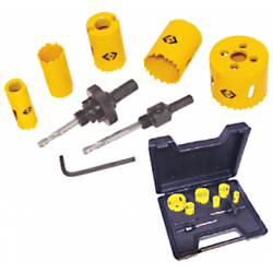 C.K Hole Saw Kit For Electricians 9 Piece