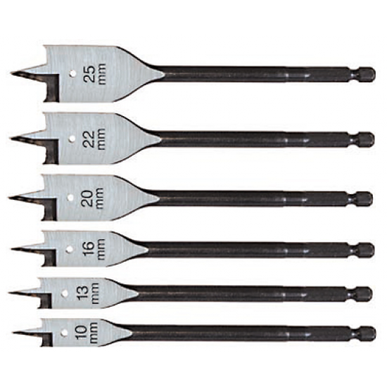 C.K Flat Wood Bit Set/6