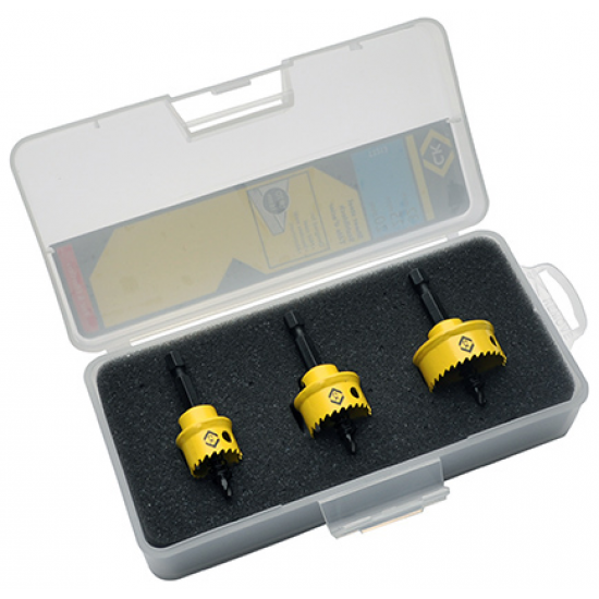 C.K Sheet Steel Holesaw Set of 3