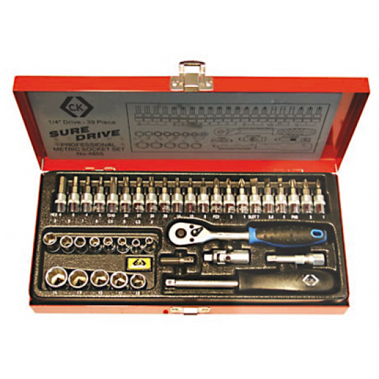 C.K Sure Drive 39 Piece Socket Set 1/4