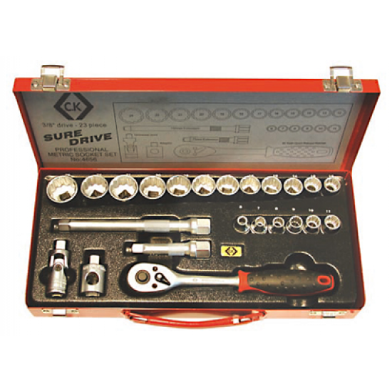 C.K Sure Drive 23 Piece Socket Set 3/8