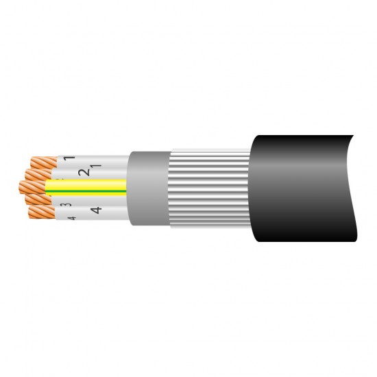 69412X 1.5mm 12C PVC SWA Mtr
