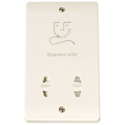 Click Dual Voltage Shaver Socket