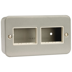 Click Metal Clad 3+3 Module Enclosure