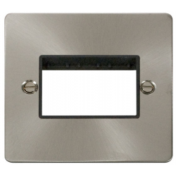 Click Br/Stl Flat Plate 1G Plate 3 Mod Blk