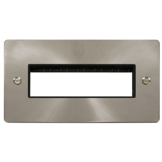 Click Br/Stl Flat Plate 2G Plate 6 Mod Blk