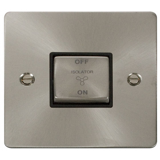 Click Br/Stl Flat Plate Fan ISO Black