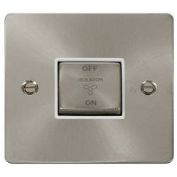 Click Br/Stl Flat Plate Fan ISO Whi