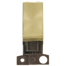 Click Satin Brass 10A 2W Switch Module
