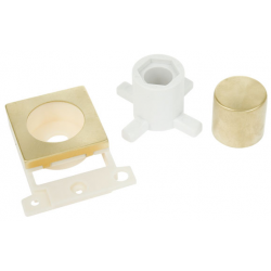 Click Satin Brass Dimmer Mounting Module