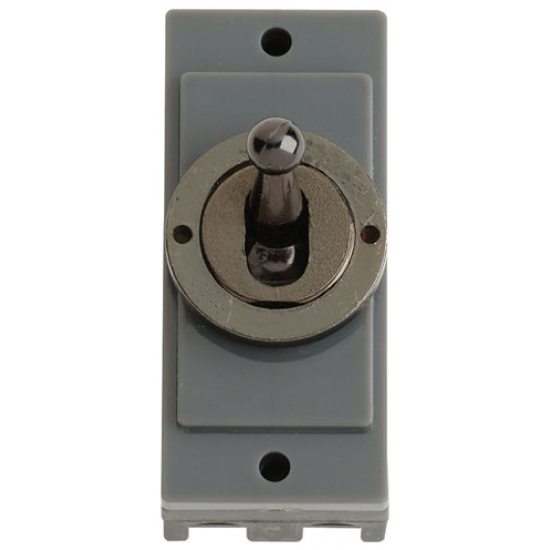 Click Blk/Nickel Toggle Switch Module