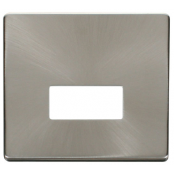 13A FCU PLATE  - BR.ST.