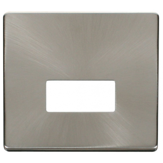 13A FCU PLATE  - BR.ST.
