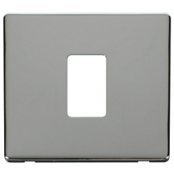 1G PLATE SINGLE APERT. PLATE  - CHROME