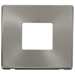 1G PLATE TWIN APERT. PLATE  - BR.ST.
