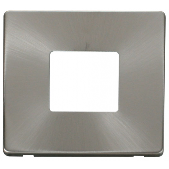 1G PLATE TWIN APERT. PLATE  - BR.ST.