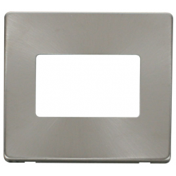 1G PLATE TRIPLE APERT. PLATE  - BR.ST.