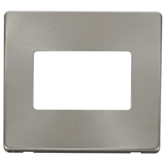 1G PLATE TRIPLE APERT. PLATE  - BR.ST.