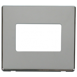 1G PLATE TRIPLE APERT. PLATE  - CHROME