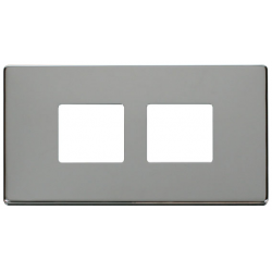 2G PLATE (2X2) APERT. PLATE  - CHROME
