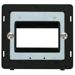 1G PLATE TRIPLE APERT. INSERT - BLACK