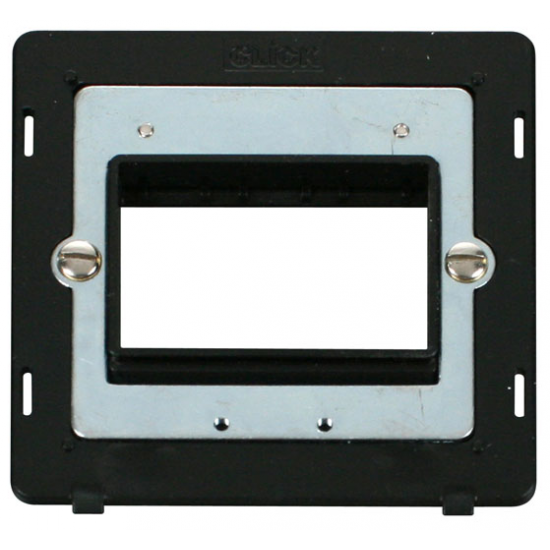 1G PLATE TRIPLE APERT. INSERT - BLACK