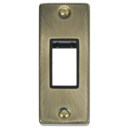 Click Ant/Br Architrave Plate 1Mod Blk