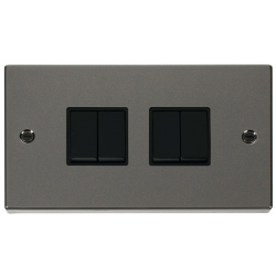 Click Black Nickel 4g 2w Switch Blk inserts