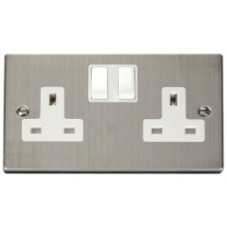 Click Br/Chrome White Inserts 2g Socket
