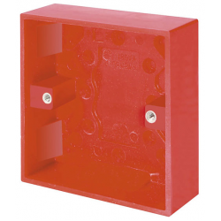 Click 1G 25mm Pattress Red