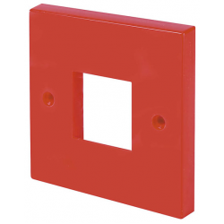 Click 1G Plate 2 Module Red