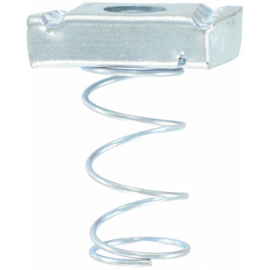 CNLM6 Long Spring M6 Channel Nut Zinc Plated Pk100