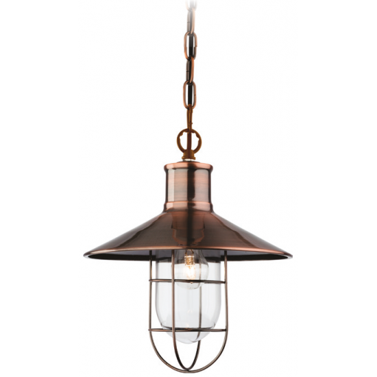 Firstlight Crescent Pendant Antique Copper