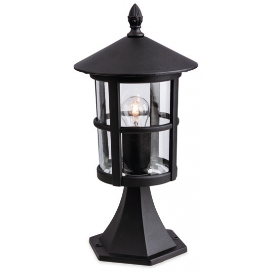 Firstlight 2357BK Lantern Pillar E27 60W