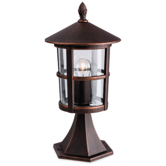 Firstlight 2357BZ Lantern Pillar E27 60W