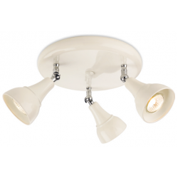 Firstlight 3466CR Plt Spot & GU10 3x50W