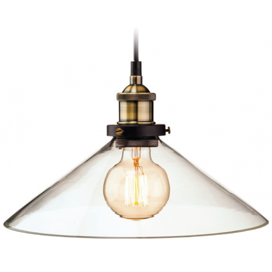 Firstlight Empire Ant/Br Clear Glass