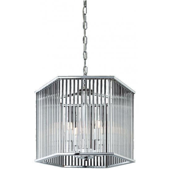Firstlight 7626CH Pendant Hexagon 4x28W