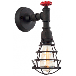 Firstlight 7635RBK Factory Wall Lgt 40W